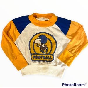Vintage kids Snoopy football set
